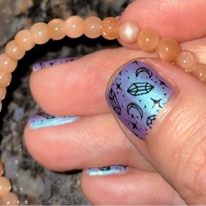 High Quality Peach Moonstone w/ Sunstone Bracelet